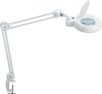 MAUL loeplamp LED Viso met tafelklem 6.3cm, armlengte 2x31cm, 3 dioptrielens, opp 144cm2, wit - thumbnail