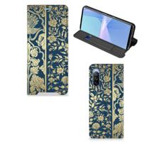 Sony Xperia 10 III Smart Cover Beige Flowers Sony Xperia 10 III Smart Cover Beige Flowers