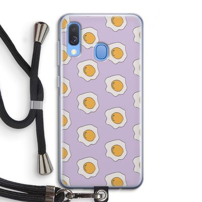 Bacon to my eggs #1: Samsung Galaxy A40 Transparant Hoesje met koord