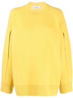 Lanvin pull à détail de cape - Jaune - thumbnail