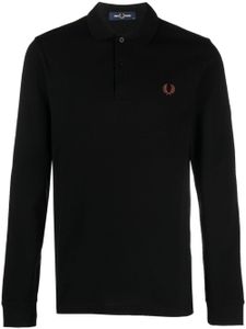 Fred Perry polo en coton à logo brodé - Noir