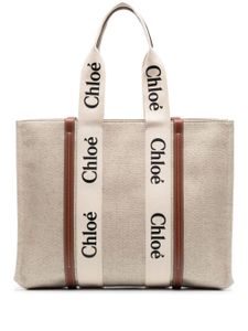 Chloé grand sac cabas Woody - Tons neutres