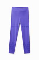 Legging met gevlokte details - BLUE - S