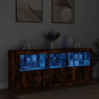 Dressoir met LED-verlichting 162x37x67 cm bruin eiken Dressoir met LED-verlichting 162x37x67 cm bruin eiken