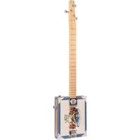 Lace Cigar Box Guitar Gone Fishin’ 3-string 3-snarige elektrische gitaar