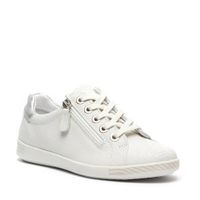 Hush Puppies leren veterschoenen wit - thumbnail