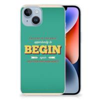 Apple iPhone 14 | Siliconen hoesje | met naam Quote Begin