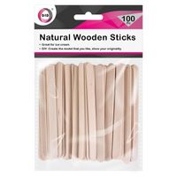 100x stuks Hobby knutsel ijslolly houtjes naturel 11 cm   -