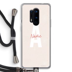 Strawberry Milkshake: OnePlus 8 Pro Transparant Hoesje met koord