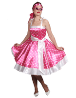 Rock en Roll jurken roze dames 42 (XL)  -