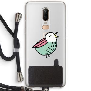 Birdy: OnePlus 6 Transparant Hoesje met koord