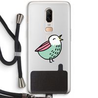 Birdy: OnePlus 6 Transparant Hoesje met koord