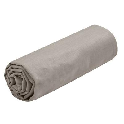 Hoeslaken Eden - 1-persoons - 90 x 190 cm - taupe - hotelkwaliteit - katoen - 30 cm matrasdikte