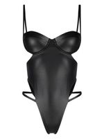 GCDS maillot de bain à bretelles contrastantes - Noir