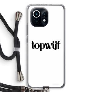 Topwijf Wit: Xiaomi Mi 11 Transparant Hoesje met koord