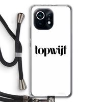 Topwijf Wit: Xiaomi Mi 11 Transparant Hoesje met koord