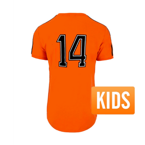 Cruyff - Holland Retro Shirt WK 1974 + Nummer 14 - Kinderen
