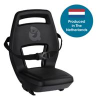 Qibbel achterzitje junior 6+ longtail bagagedrager zwart