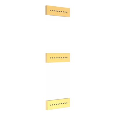 Tres inbouw rugjet vierkant 24k Goud glans