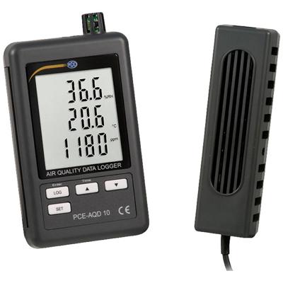 PCE Instruments PCE-AQD 10 Multidatalogger Te meten grootheid Luchtvochtigheid, Koolstofdioxide, Gas, Temperatuur