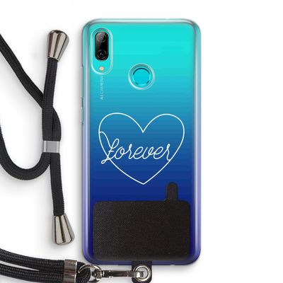 Forever heart pastel: Huawei P Smart (2019) Transparant Hoesje met koord