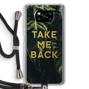 Take me back: Xiaomi Poco X3 NFC Transparant Hoesje met koord