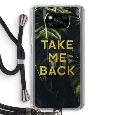 Take me back: Xiaomi Poco X3 NFC Transparant Hoesje met koord