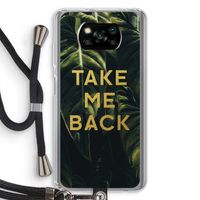 Take me back: Xiaomi Poco X3 NFC Transparant Hoesje met koord
