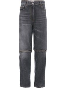 JW Anderson jean droit à découpes - Gris