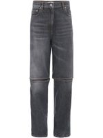 JW Anderson jean droit à découpes - Gris - thumbnail