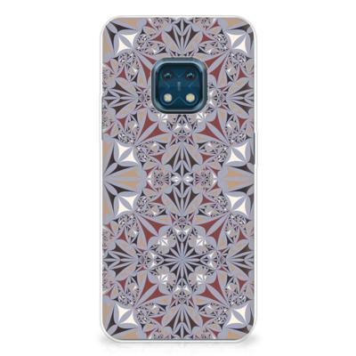 Nokia XR20 | TPU | Siliconen hoesje | Flower Tiles