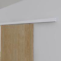 Xperta set 6m rail - Wit - wand z. vloerpl. - Enkele deur - Deurdikte 50-55mm - Dubbele softclose - opbouw
