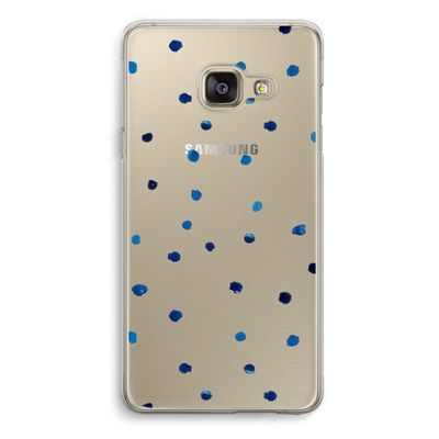 Blauwe stippen: Samsung A3 (2017) Transparant Hoesje