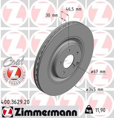 Remschijf Coat Z 400362920