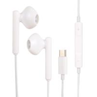 USB-C / Type-C Interface Stereo muziek Earphone(White)