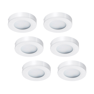 LED-opbouwspot set 6 stuks Adria wit 3W dimbaar
