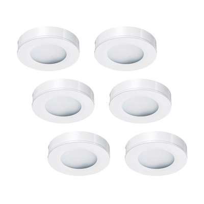 LED-opbouwspot set 6 stuks Adria wit 3W dimbaar