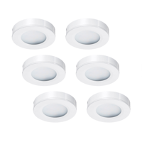 LED-opbouwspot set 6 stuks Adria wit 3W dimbaar LED-opbouwspot set 6 stuks Adria wit 3W dimbaar