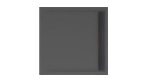 Xenz Easy-Tray douchebak 90x90x5cm zwart mat