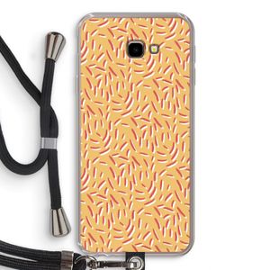 Camouflage: Samsung Galaxy J4 Plus Transparant Hoesje met koord