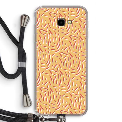 Camouflage: Samsung Galaxy J4 Plus Transparant Hoesje met koord