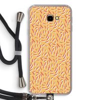 Camouflage: Samsung Galaxy J4 Plus Transparant Hoesje met koord