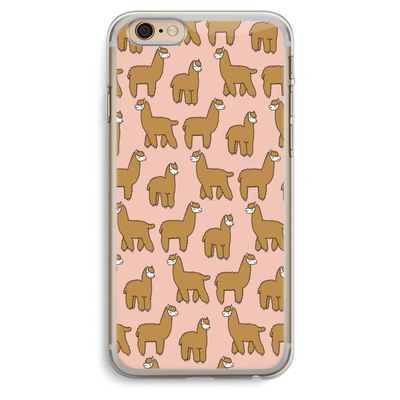 Alpacas: iPhone 6 Plus / 6S Plus Transparant Hoesje