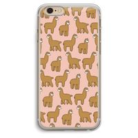 Alpacas: iPhone 6 Plus / 6S Plus Transparant Hoesje