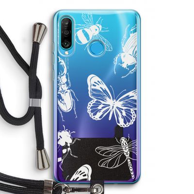 Tiny Bugs: Huawei P30 Lite Transparant Hoesje met koord
