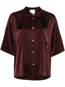 Forte Forte chemise en satin à épaules tombantes - Marron