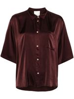 Forte Forte chemise en satin à épaules tombantes - Marron