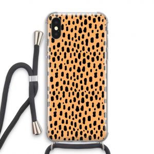 Panter: iPhone X Transparant Hoesje met koord