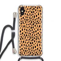 Panter: iPhone X Transparant Hoesje met koord