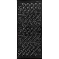 Stickers, konfirmation, vel 10x23 cm, zwart, 1 vel